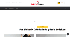 Desktop Screenshot of elektrikcidukkani.com